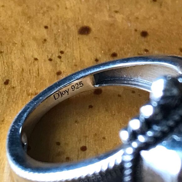 Natural Labradorite Sterling Silver Ring Size 6 - Picture 6 of 9